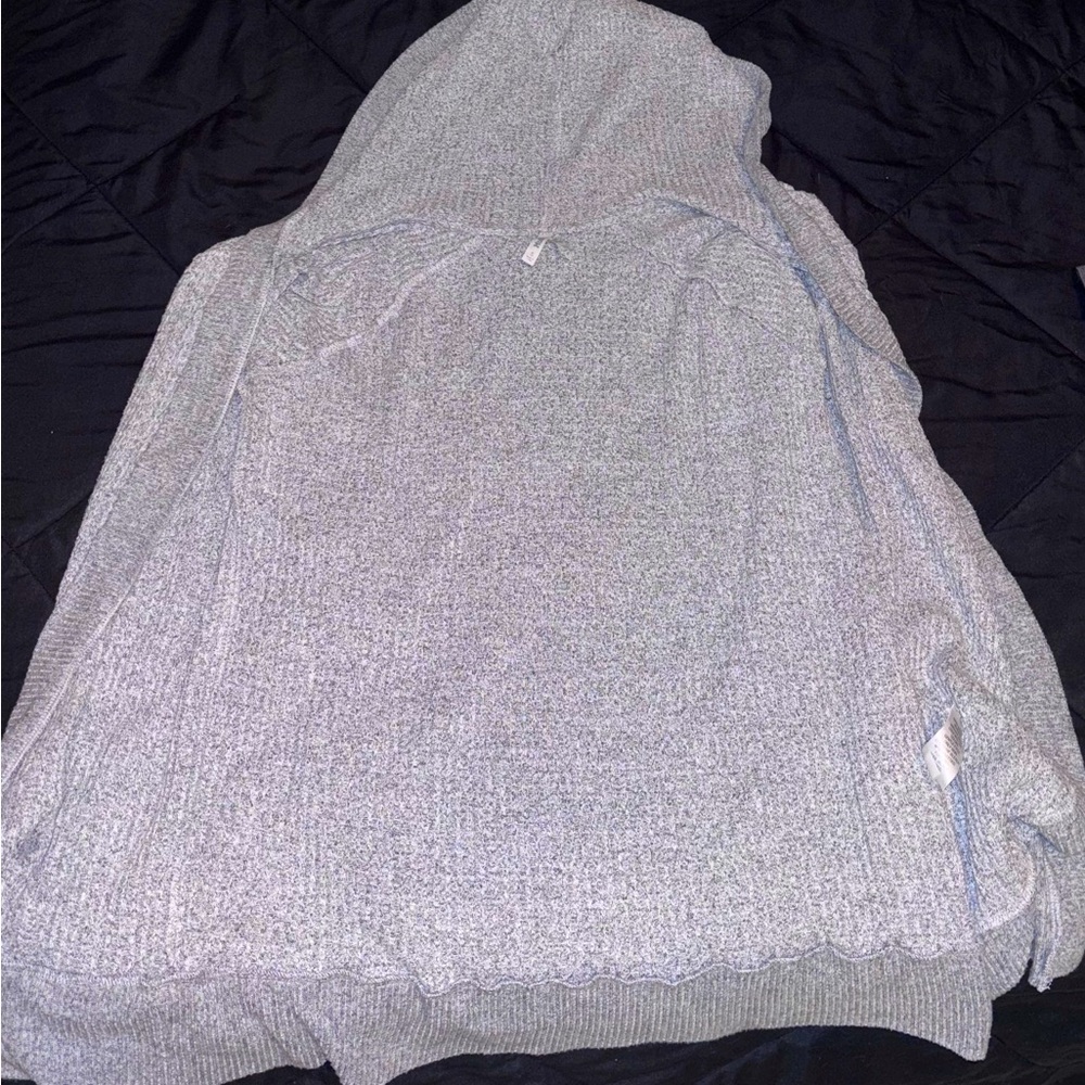Women’s Gray Cardigan with Hood